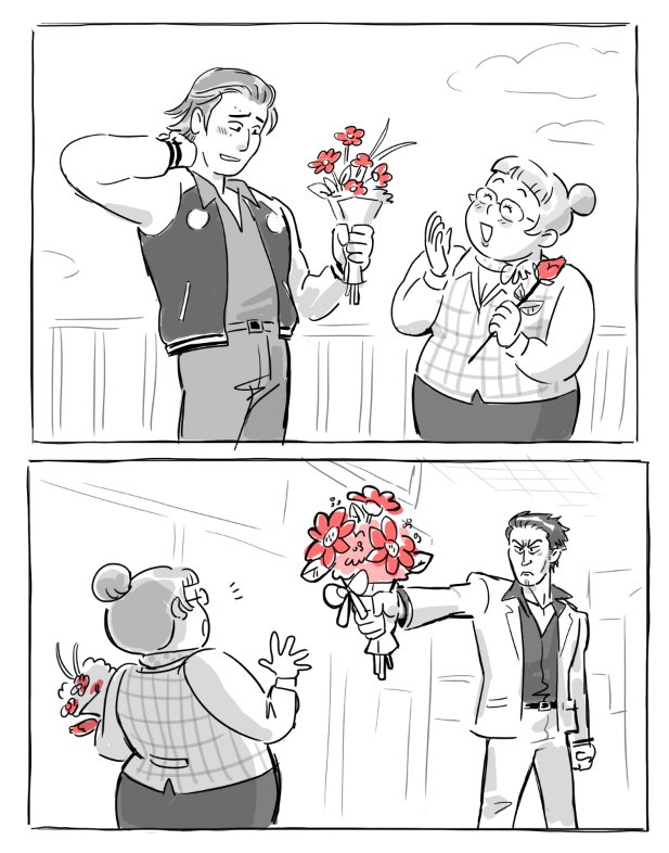 canoodlebrain's tweet photo. A little late but, here's a Valentine's Day themed comic 💐💐💐💐💐💐💐 https://t.co/TvxCUVtQ54
