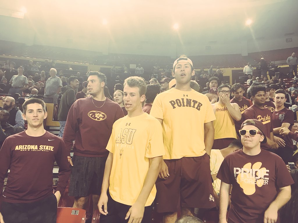 IveGotTUHSD's tweet image. Tonight @MtPointe_TUHSD students definitely have #somethingbetter at the men’s state semifinals basketball tournament. Go Pride!! @TUHSD_News @AZGOYFF