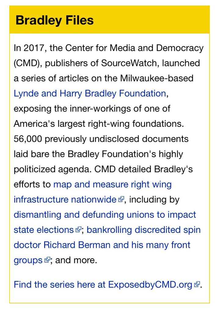 The Franklin Center for Government and Public Integrity - Franklin Center Under New Leadership - Bradley Foundation  https://www.sourcewatch.org/index.php/Franklin_Center_for_Government_and_Public_Integrity