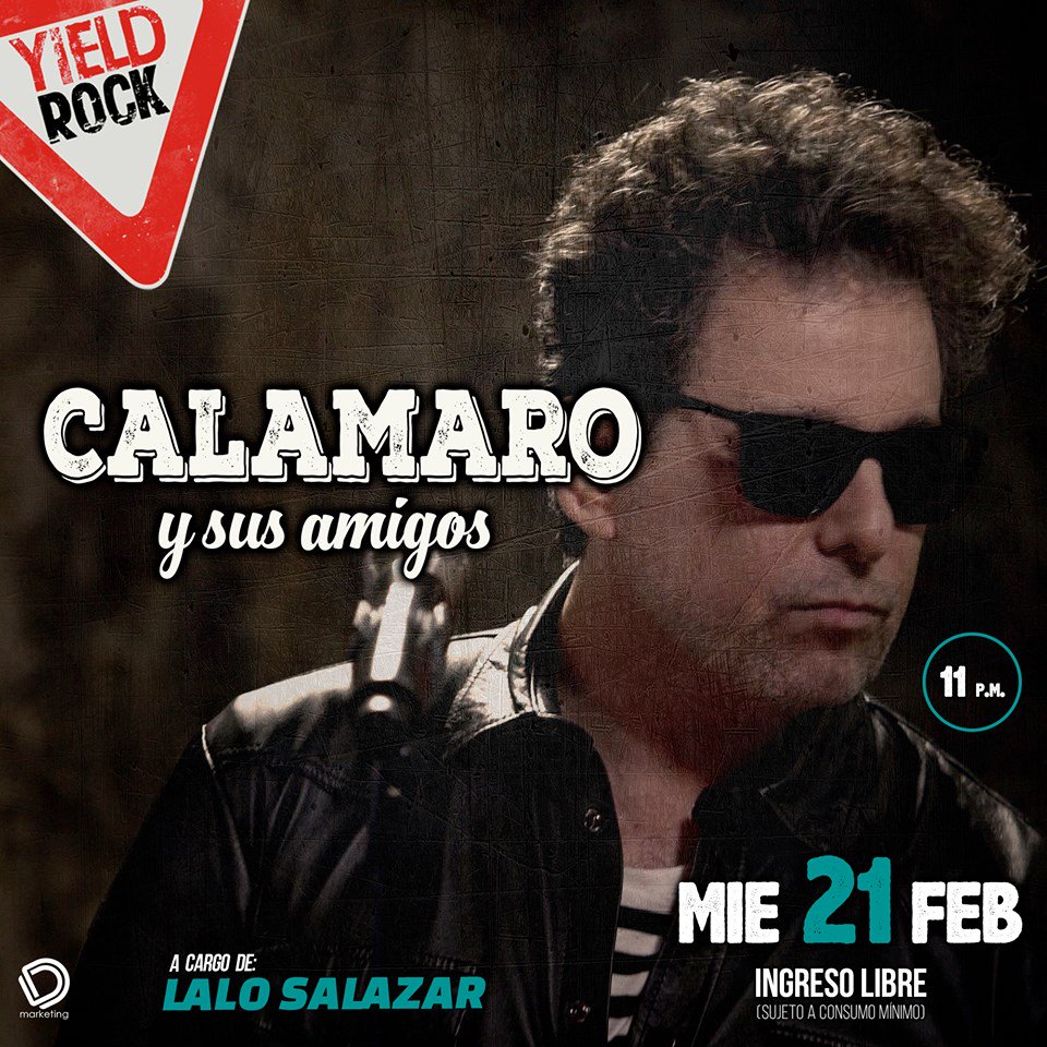 Hoy #LaloSalazar nos brinda un homenaje a #AndrésCalamaro y sus amigos, no te lo puedes perder, INGRESO LIBRE!