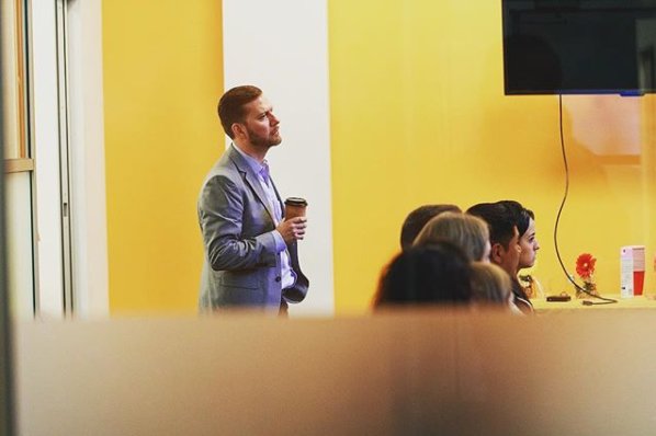DialogueDirect's tweet photo. Another shot from our Kickoff meeting at our NYC headquarters. Meet our CEO, Michael Wakeland! 🙌#BeTheChange https://t.co/C083Ab03jK