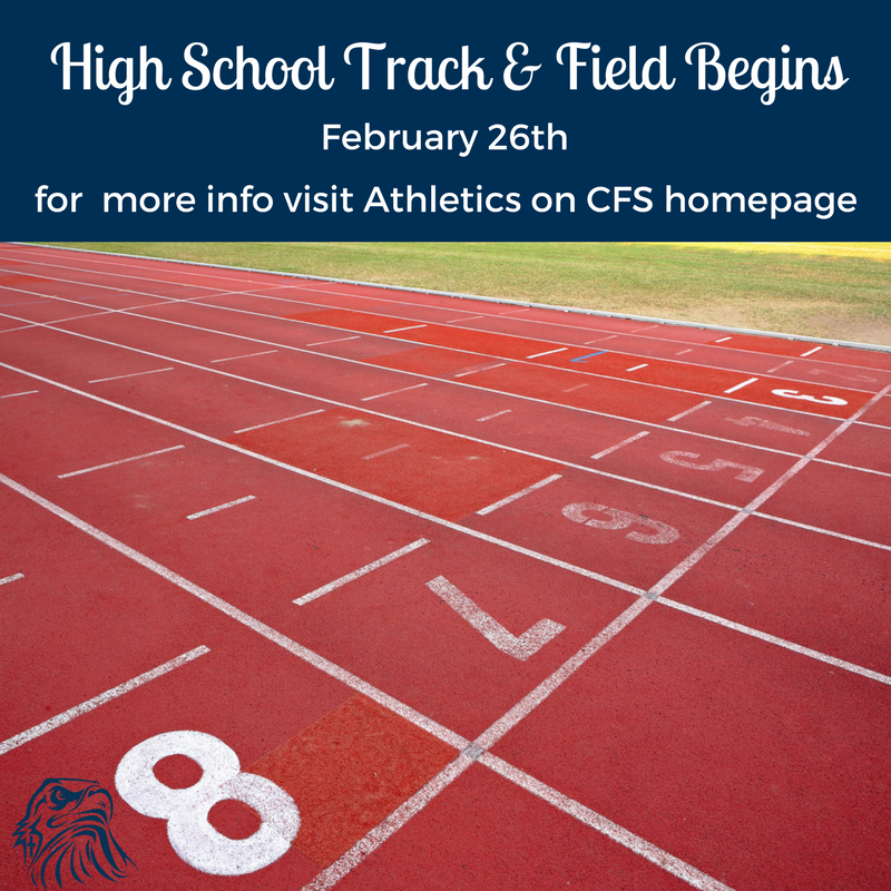 CFS_Eagles's tweet photo. High School Sports Begin!  Visit the Athletics page  for required  information. #cfsathletics #cfseagles https://t.co/QgLZVBFRFB