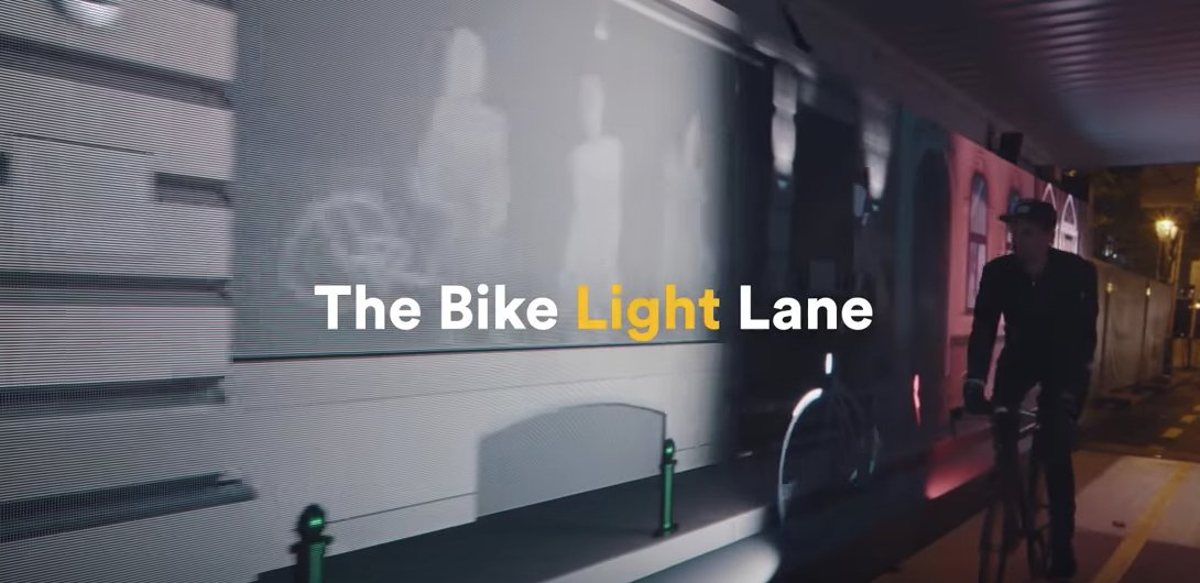 Ad Of The Day: <a href="/mortierbrigade/">mortierbrigade</a> lights the way to safety for bikers with the "Bike Light Lane" youtube.com/watch?time_con…