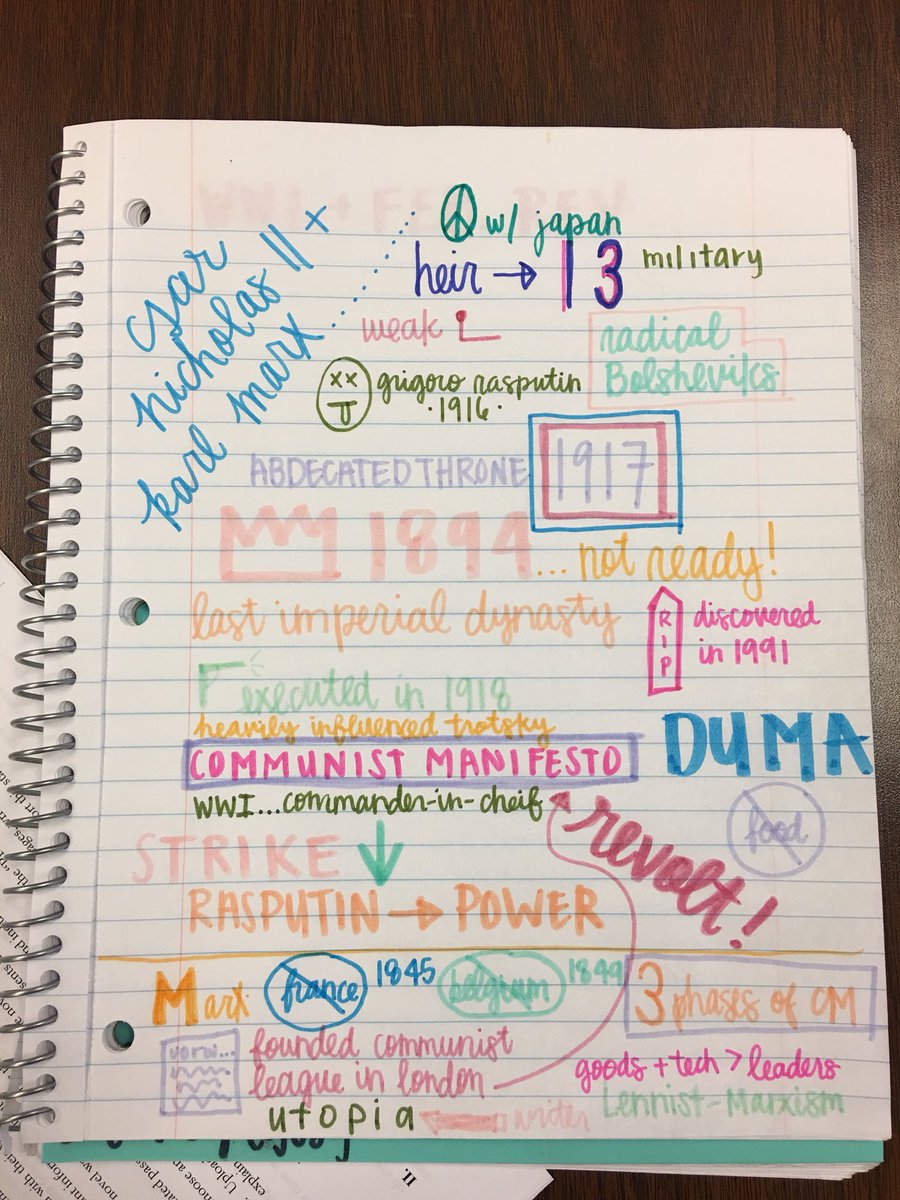 MegSmithWHS's tweet photo. Successfully implemented #sketchnoting in my classroom this week 😍 @ltisdschools #LearningTogether2018 paying off in a big way! So fun to see my students actually enjoy taking notes today 📝📓 https://t.co/yDeAnmZRqS