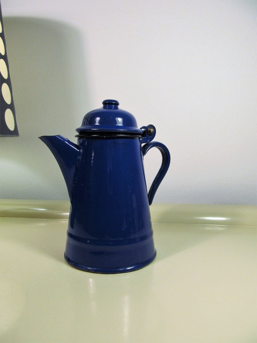 Vintage enamel teapot