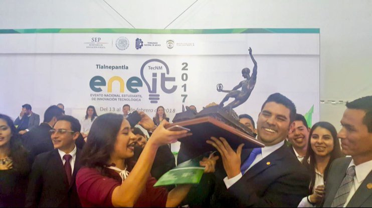 MQuinteroq's tweet photo. Un honor clausurar el Evento Nacional Estudiantil de Innovación Tecnológica #ENEIT del #TecNM: Gran entusiasmo de los equipos ganadores, con proyectos que son base para crear las nuevas empresas mexicanas y generar beneficios a la población. #OrgulloTecNM https://t.co/9fiQEBwO9e