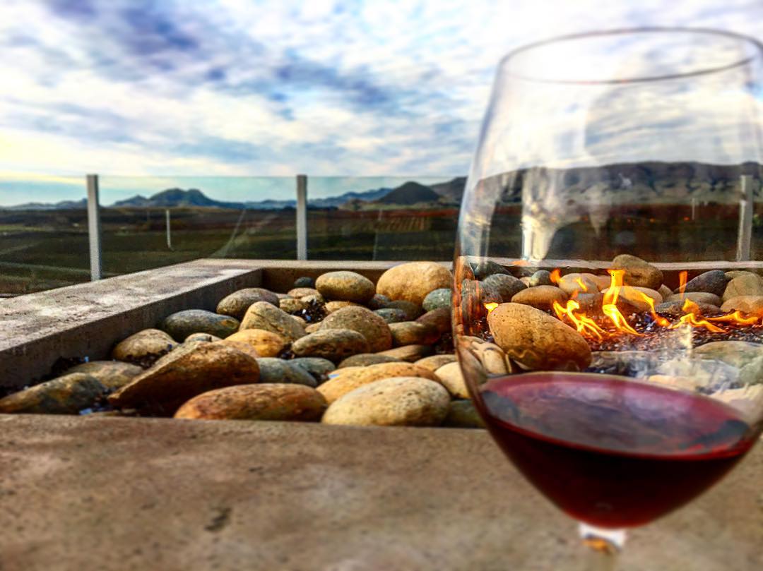 Time for wine &amp; cozying up by the fire pit at the Edna Valley Vineyard. #WineWednesday #ShareSLO
Photo // <a href="/KatieFerber/">Katie Ferber Weschler</a>
