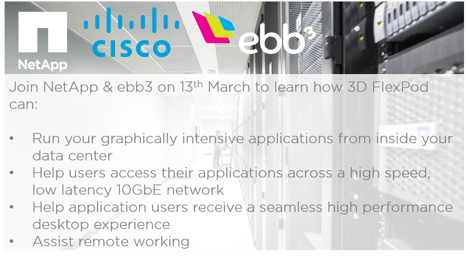 nickthurlow's tweet photo. RT @NetAppUK: Computer aided design and engineering applications are key to the future of your business. Sign up to attend our Café Briefing with @ebb3uk to discover how FlexPod can run these from inside your data centre, and more! https://t.co/m6AKs9zoKp @FlexPod https://t.co/CrEpQTmneq