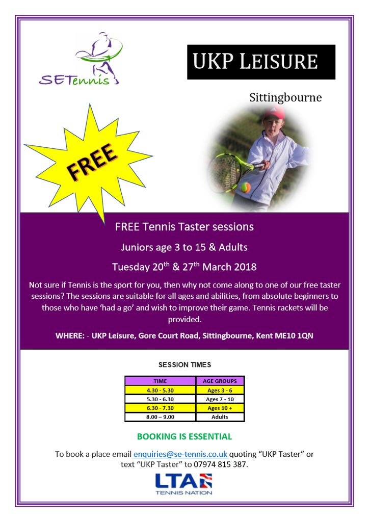 Free tennis #tennis #Sittingbourne #se-tennis