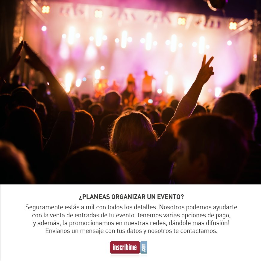 Inscribime.com (@inscribime) on Twitter photo 👉 De las inscripciones y entradas nos encargamos nosotros.
Contactanos! 📩 info@inscribime.com
#somosparte #organizador #evento #mendoza #eventplanner #show #espectaculo #congreso #teatro #festival #wine #bodega #catacion #degustacion #vino #musica #recital #show #vendimia 👉 De las inscripciones y entradas nos encargamos nosotros.
Contactanos! 📩 info@inscribime.com
#somosparte #organizador #evento #mendoza #eventplanner #show #espectaculo #congreso #teatro #festival #wine #bodega #catacion #degustacion #vino #musica #recital #show #vendimia