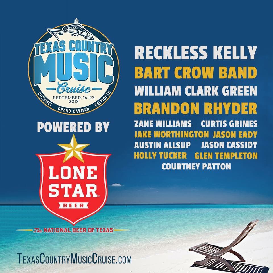 We are very excited to welcome Lone Star Beer as the Title Sponsor for The 2018 Texas Country Music Cruise! #TCMC2018