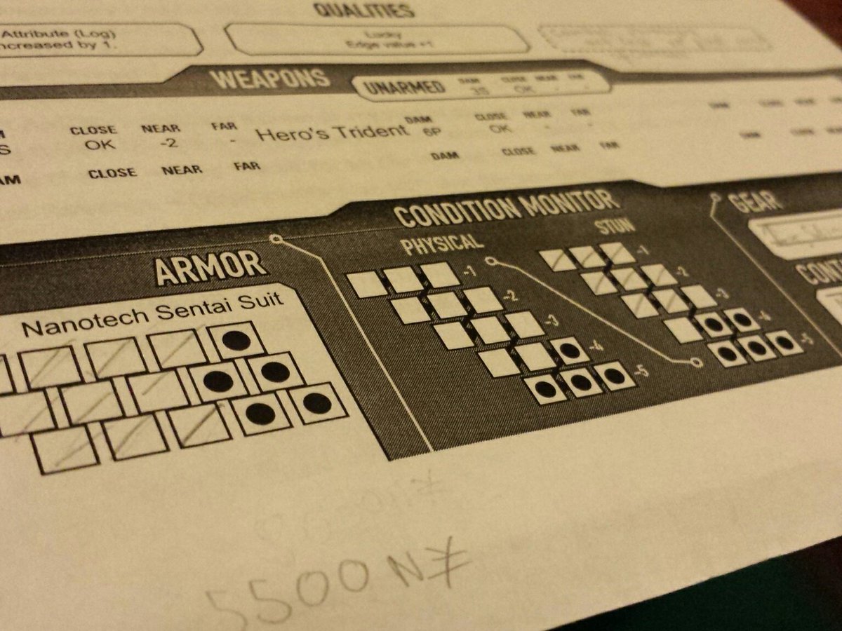 negaband's tweet image. Oh shit @WriterBlades nearly took me out!!!!
#Shadowrun 
#shadowrunanarchy