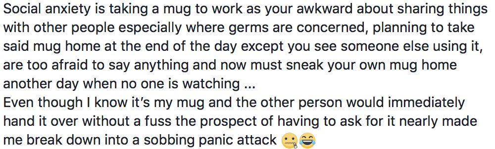Mr_Spontaneity's tweet photo. #socialanxiety #awkward #iamahotmess https://t.co/esOctJxIdG