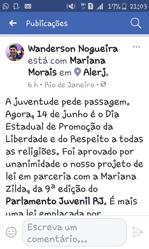 _azildaa's tweet photo. Gratidão me define nesta data ÉPICA EM MINHA VIDA! Meu projeto de lei foi APROVADO em meio a Alerj, realmente me sinto com o dever cumprido. Meu Projeto abordou a INTOLERÂNCIA RELIGIOSA e com um simples passo, conseguimos instaurar um assunto tão pouco discutido... #Axé #PJ9 https://t.co/Q334xRbbMv
