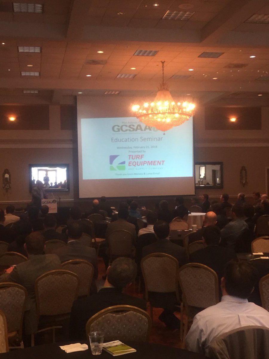 gjrinehart's tweet photo. Great turnout for the @MidAtlGCSAA  Education seminar today! Thanks @UDTurf @ArkansasTurf @turfbutler @MDTurfPathology, Paul Jacobs, Jeff Michel and Ken Ingram for presentations. Congrats #MAAGCS on a great event! https://t.co/hR3IvkQJFP