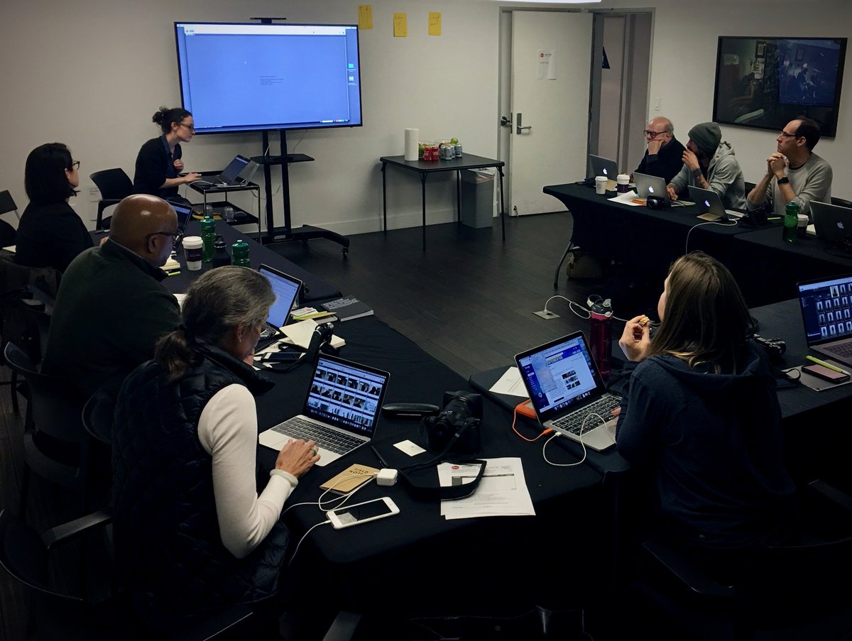 momenta's tweet photo. #ProjectLosAngeles: And away we go! The workshop is in full effect with Cosima leading our #PhotoMechanic tutorial and getting our newest #MomentaFamily members ready for a great week. #SeizeTheMomenta https://t.co/SjHsFFJdGm