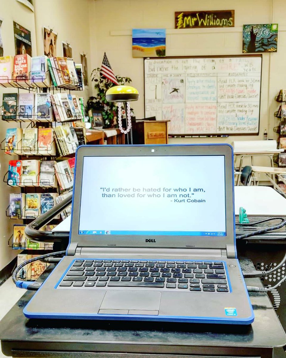 ifrankwilliams's tweet image. HAPPY 51st FROM ROOM 501! In celebration of Kurt Cobain&apos;s birthday, I made this famous quote from my favorite rockstar a part of today&apos;s lesson. It&apos;s an important message for students to be who they are no matter what. Words that ring just as true today. #TeachingRocks