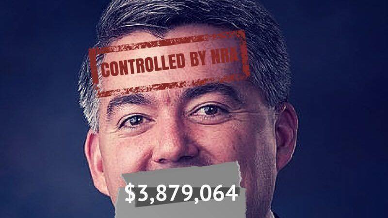 indivisibleden's tweet photo. FRIDAY: @SenCoryGardner has received millions in support from the NRA. Concerned Coloradans will be visiting his office to let him know we’re done with politicians like him trading lives for campaign $$$. https://t.co/MZ4fmbJGQB https://t.co/nk7X68DBhv