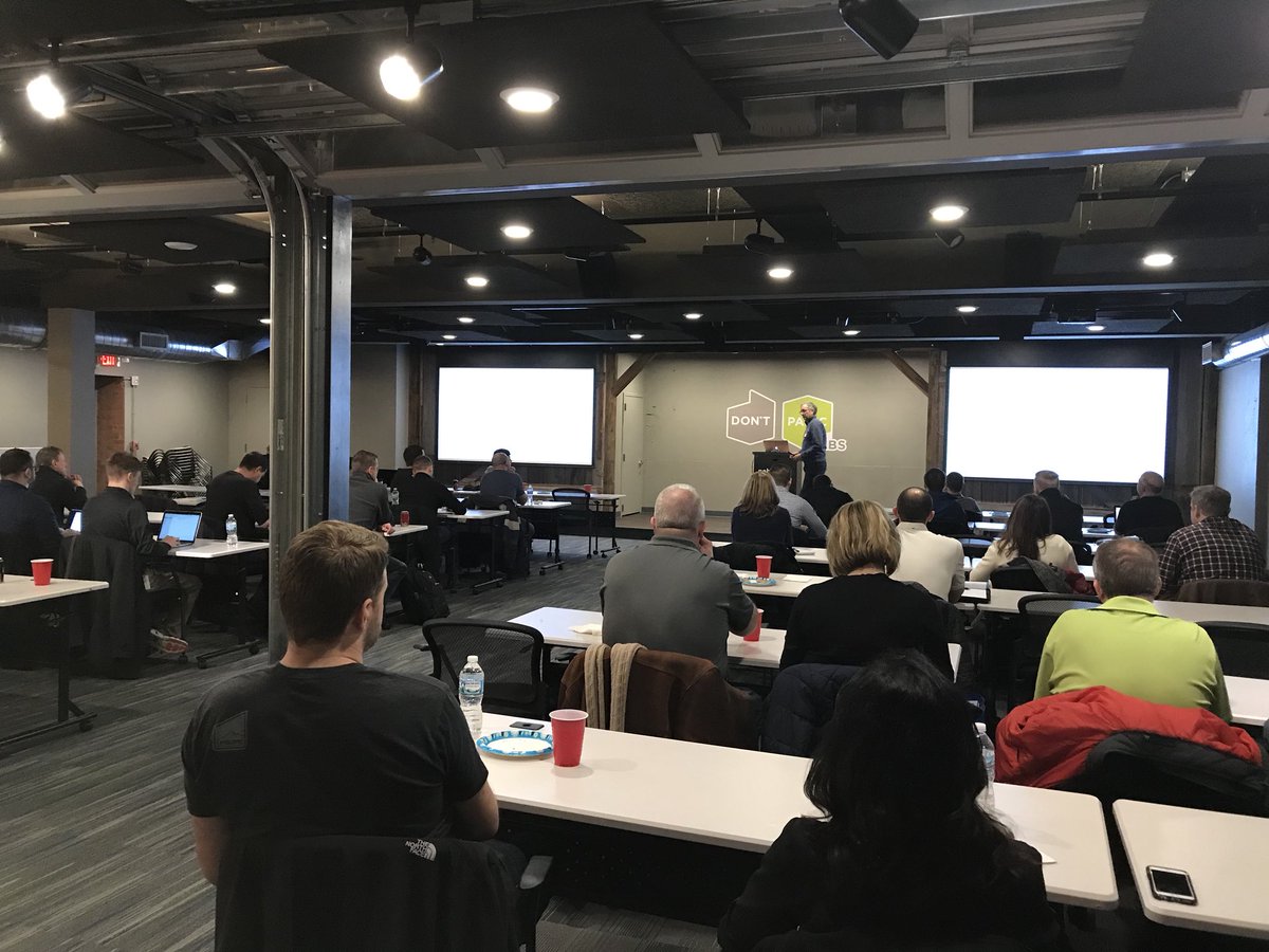 KeilWilson's tweet image. @dnsdurham talking about Integrating  Agile and Software Development Best Practices at the @LincolnAgile Meetup at @DontPanicLabs in Lincoln, NE #LNK #agileLNK