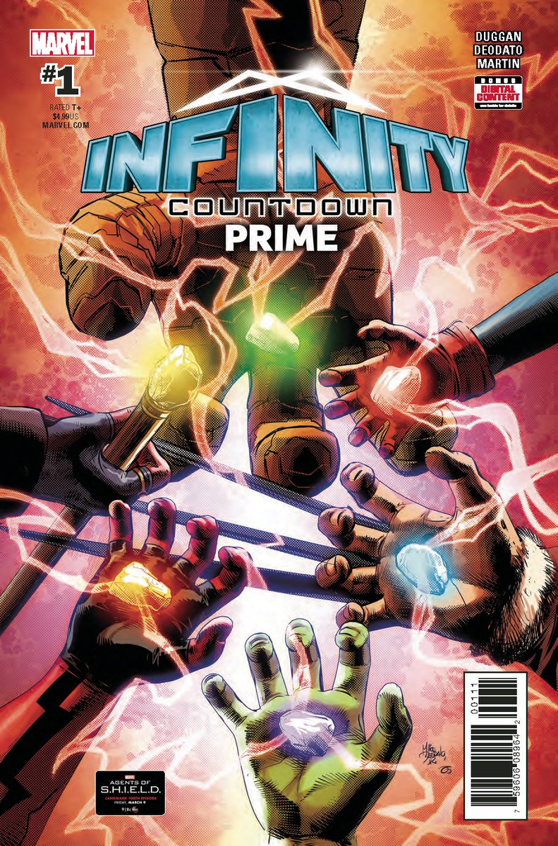 MeltdownComics's tweet photo. Adam's (@uncannynerdguy) Pick of the Week: INFINITY COUNTDOWN PRIME by @GerryDuggan, @mikedeodato, and @frankmartinbox from @Marvel #PickoftheWeek #NCBD #InfinityCountdownPrime #InfinityStones #InfinityGems #InfinityGauntlet #InfinityWar https://t.co/X1iePaFk2w