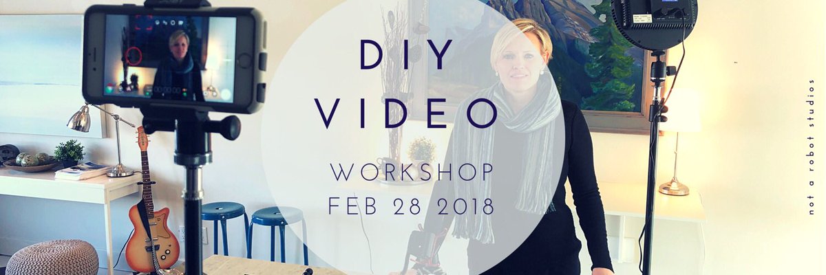 Join us on Feb 28, 2018 for our DIY Video Workshop where we'll teach you how to make your own professional looking videos with your smartphone. Anyone can make their own videos and we're here to show you how to make them look and sound amazing. #calgary #yyc #workshop no exp. nec