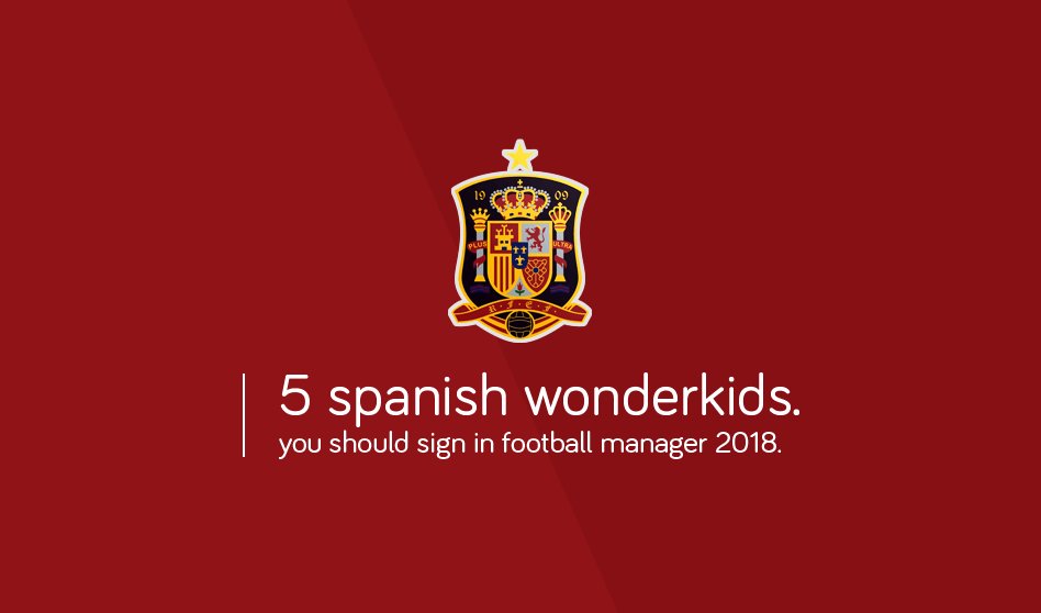 Rtupoke's tweet photo. *NEW* 5 Spanish Wonderkids you have to sign in Football Manager
We searched the FM database again and present you with 5 awesome Wonderkids you have to sign: https://t.co/CY4Bavyo4W
#FM18 #FM2018 #FootballManager by #fminside via @c0nvey https://t.co/TfbTkrczH5