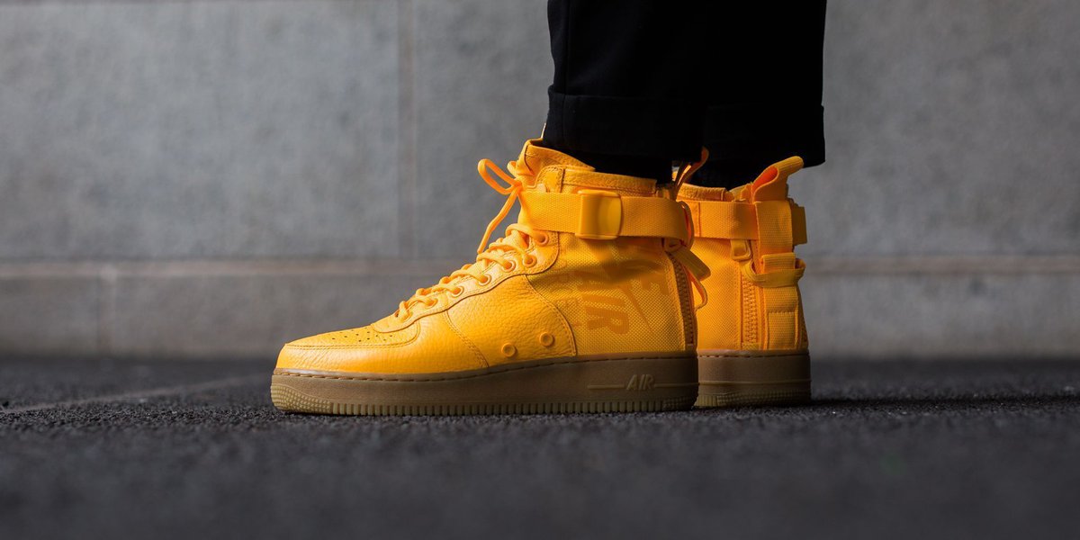 nike sf air force 1 mid laser orange