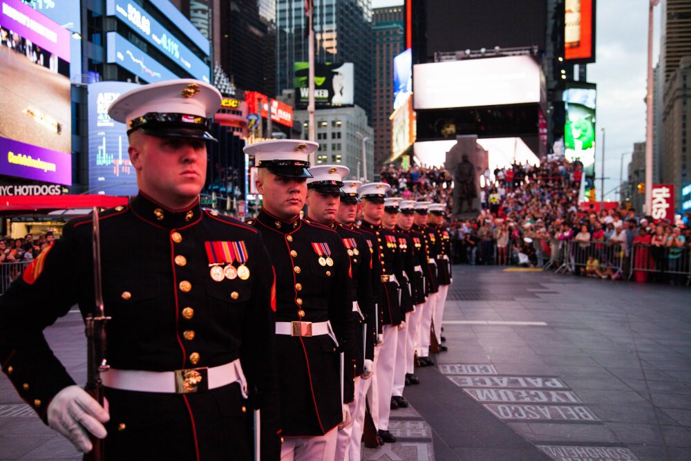 ChadMcMeen's tweet photo. Planning is happening this week in @TimesSquareNYC for the next #FleetWeekNY where @USNavy and @USMC forces integrate with millions of our new best friends in this amazing city! https://t.co/TmIx3w1Lyf