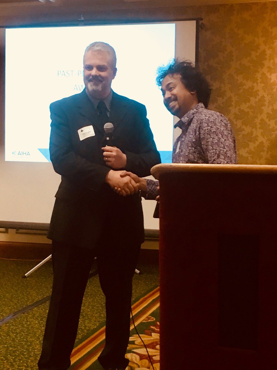 Thank you Mike Baquiran for your service to the AIHA local section over the last 3 years! #ChiStuNight