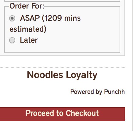theyieldchaser's tweet photo. Really @noodlescompany  r u kidding me. You want me to wait 20+ hours for my order? https://t.co/iFKSYAggBh