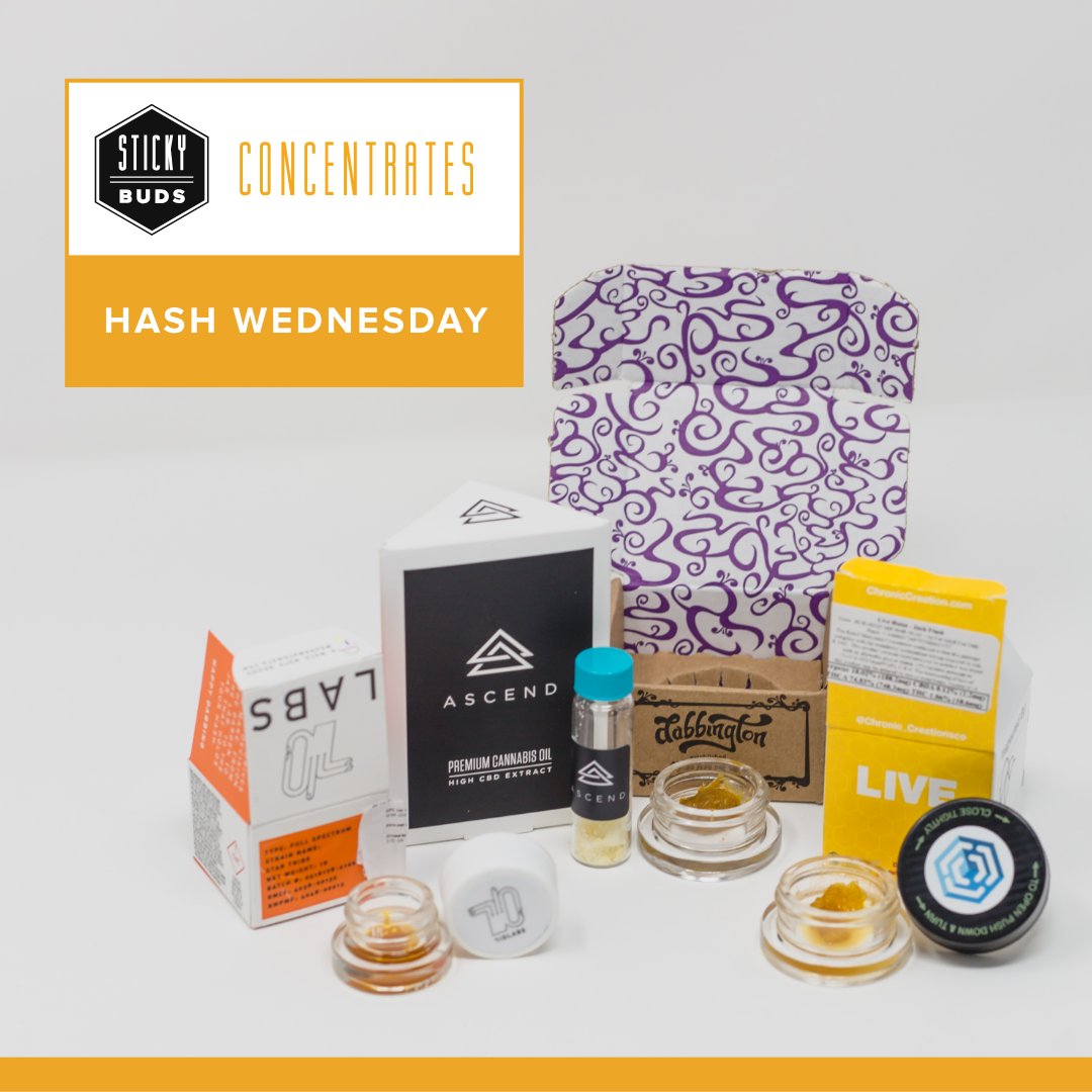 Take 15% off all hash items every Wednesday.