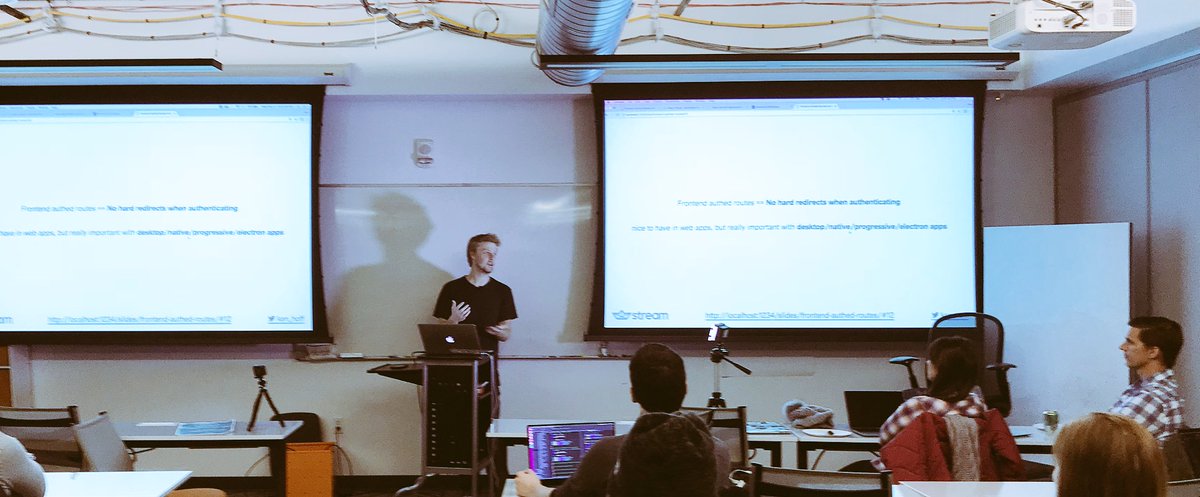 madison_codes's tweet photo. Another great talk at #BoulderJS by @ken_hoff - a deep dive into react-router #JS #javascript #React #reactjs https://t.co/zOwDukcJe8