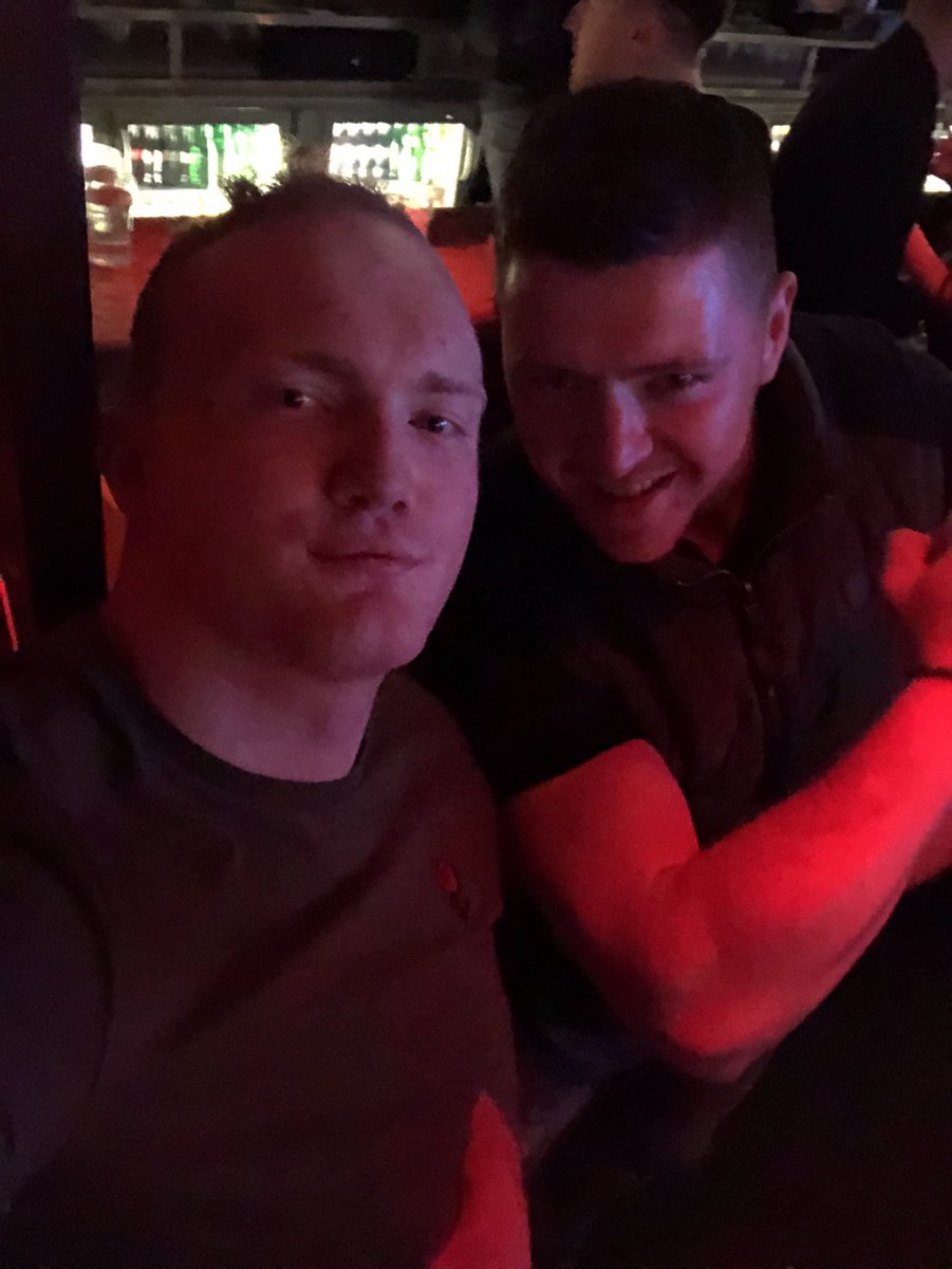 DonaghMcC's tweet photo. Eh Johners @JohnMuldoon8 two boys looking for a beer with ya in galway lad #thunderstuck #yourginge @Murticus94 https://t.co/ZprqYKsYgD