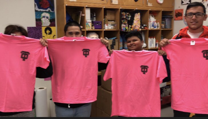 CVHS_Dragons's tweet photo. #ThankYou @ThousandOaksHS for giving our  #GraphicTechnologyProductions class the opportunity to create #tshirts for #antibullying day!! Need a logo or customized tshirts? We can do it!! #internships #CTE https://t.co/RVbSuia3cc