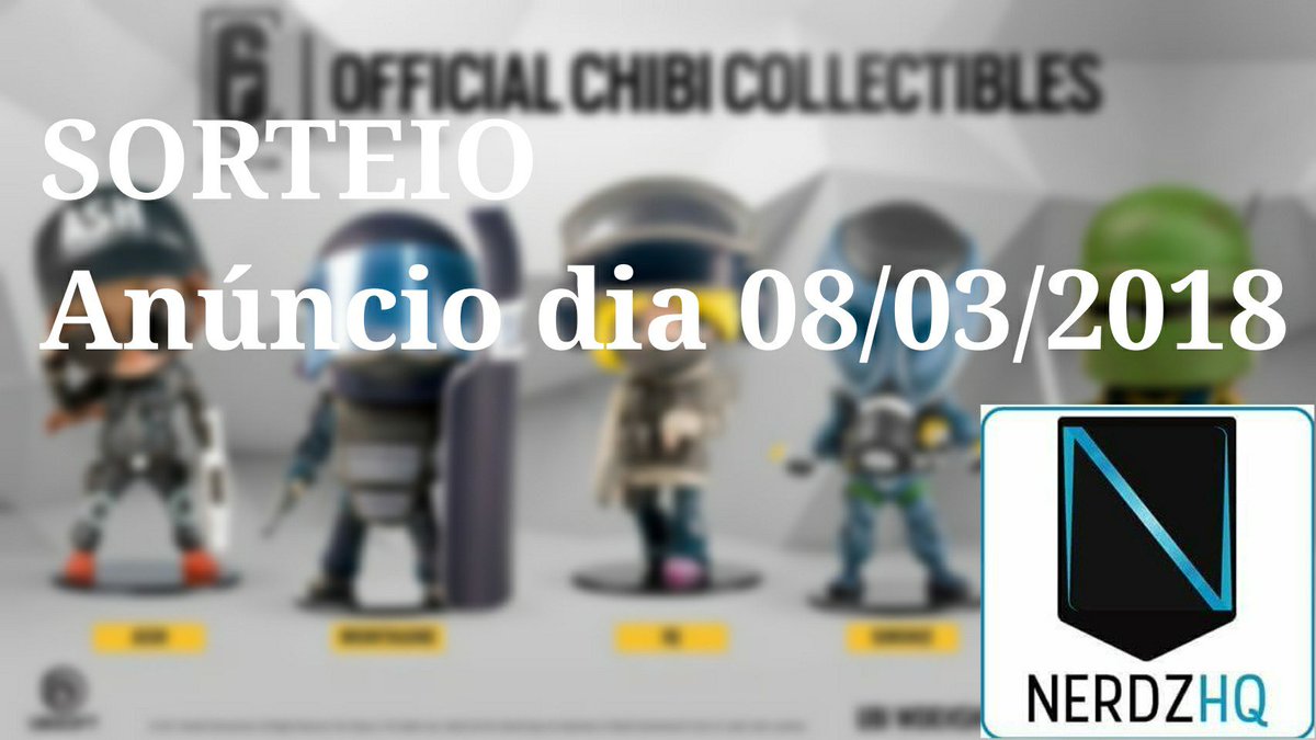 LojaNerdzHQ's tweet image. [SORTEIO]
Quer ganhar um boneco do Rainbow Six Siege de sua escolha?
Para concorrer é fácil! Basta seguir os passos abaixo. 
1: Siga nosso Twitter
2: Curta e Retweet

Enviaremos DM ao vencedor dia 08/03/2018.
Quer garantir o seu boneco agora mesmo? Acesse: produto.mercadolivre.com.br/MLB-972474173-…