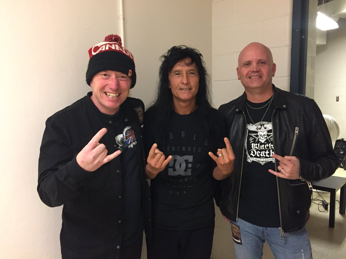 JonGarner67's tweet photo. #killthrax @Anthrax geeking out for another #moshfest with @TeamCanada toque!! #BeOlympic #BeMetal https://t.co/9SBUdDCVf9