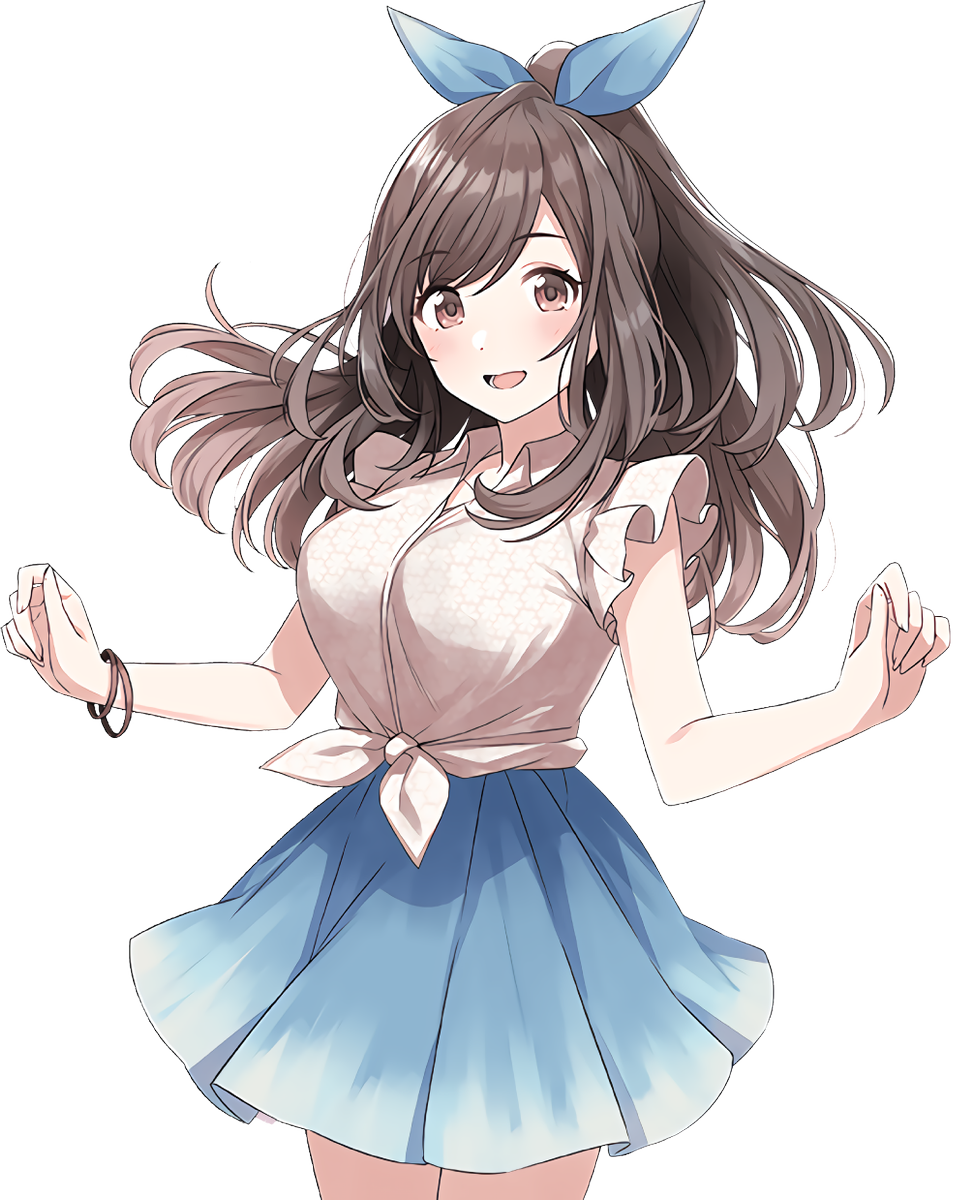 シャニマス高画質立ち絵 [アンティーカ] 月岡恋鐘 ①：通常衣装 ②