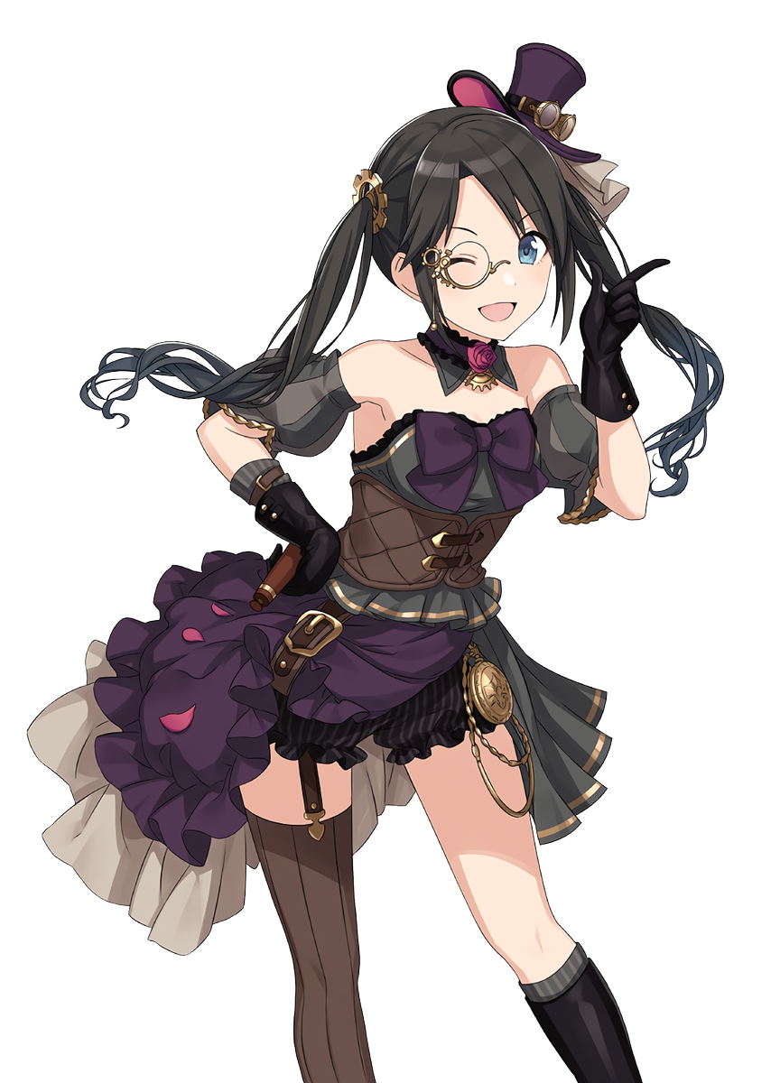 デバイス シャニマス高画質立ち絵 アンティーカ 三峰結華 通常衣装 ユニット衣装 私服 ユニットロゴ シャニマス 透過素材