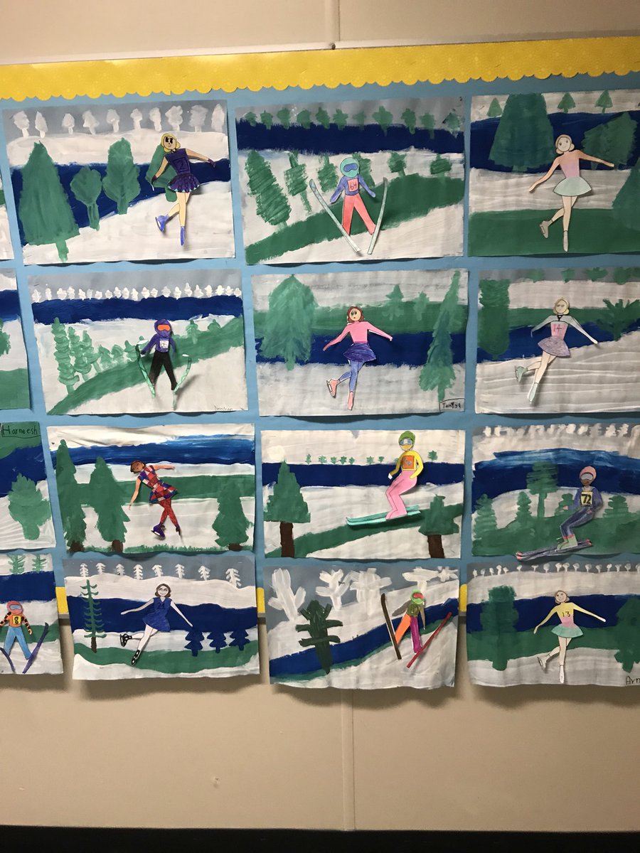 Olympic inspired artwork done by <a href="/HellingsSchool/">Hellings Elementary</a> gr 4 students.  Good stuff.  <a href="/deltasd37/">DeltaSchoolDistrict</a>