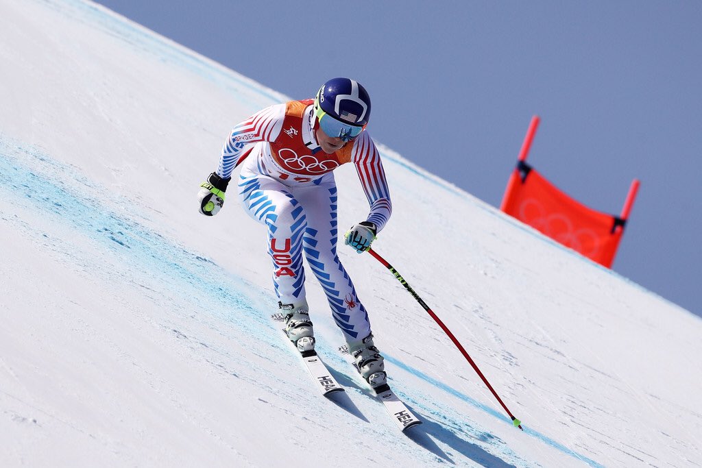 lindseyvonnfans's tweet photo. @lindseyvonn during the Downhill of the Super Combined ⛷🇺🇸 She got 1st in the Downhill 👏🏻😃 Slalom will start at 07:00 CET/1:00 AM ET ⛷ We wish you all the best Lindsey! Take Care! #TeamLV #WeBelieveInYou lindseyvonn #pyeongchang2018 #olympics #supercombined #downhill https://t.co/AM8IwCBZTF