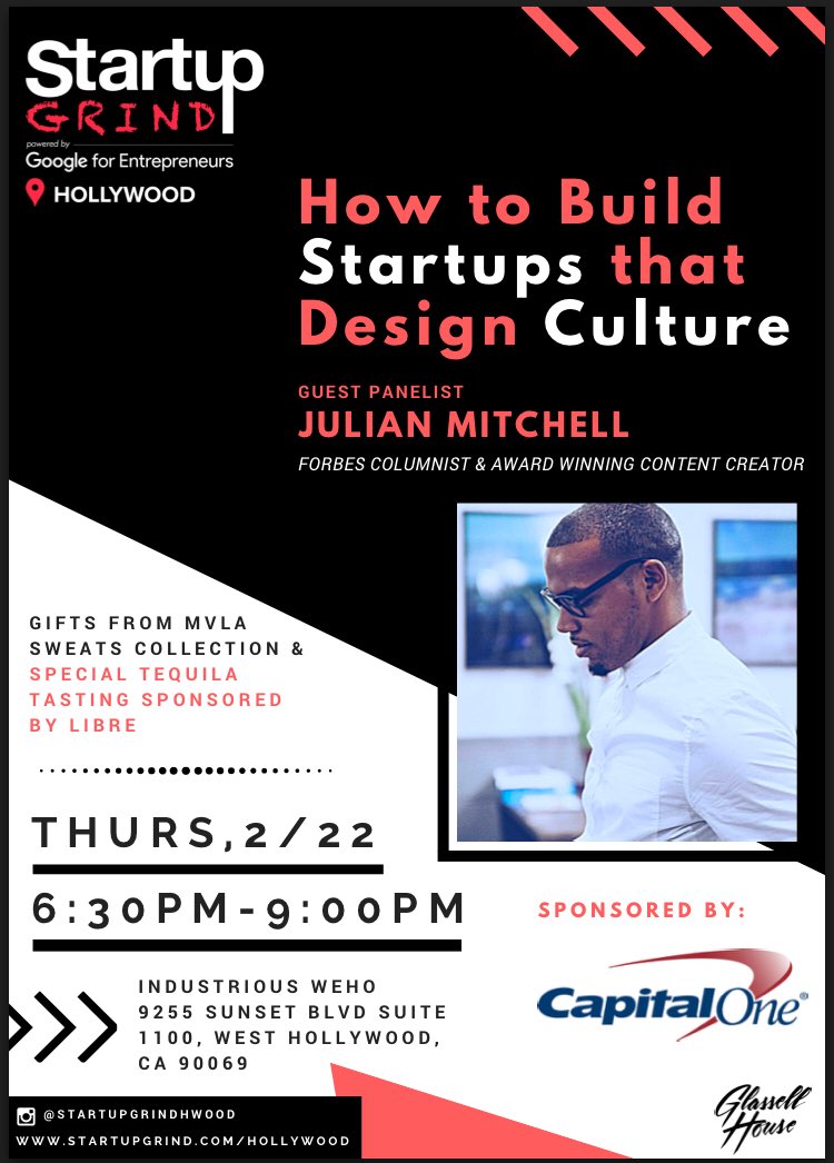 AllThingsMitch's tweet photo. I’ll be sitting down for a fireside chat tomorrow with @StartupGrind discussing how to build brands that design culture. 

Powered by @CapitalOne and @Google for Entrepreneurs. 

If you’re in LA tomorrow, come through! #StartupGrind 🔑📚

🎟: https://t.co/Qt7k5o3vfs https://t.co/wPM9bB91u7