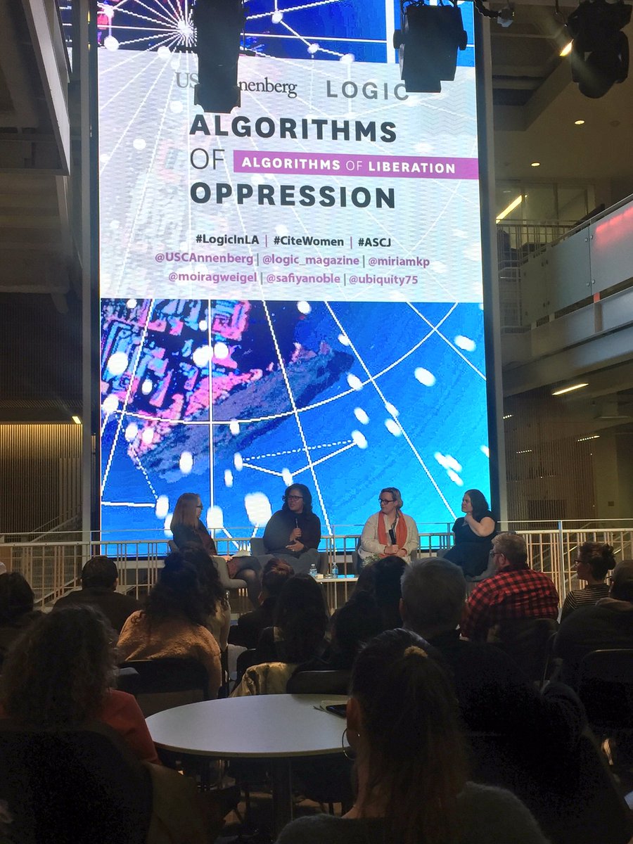 daniellerapue's tweet image. #wehere #LogicInLA #AlgorithmsOfOppression @safiyanoble @moiragweigel @miriamkp @ubiquity75