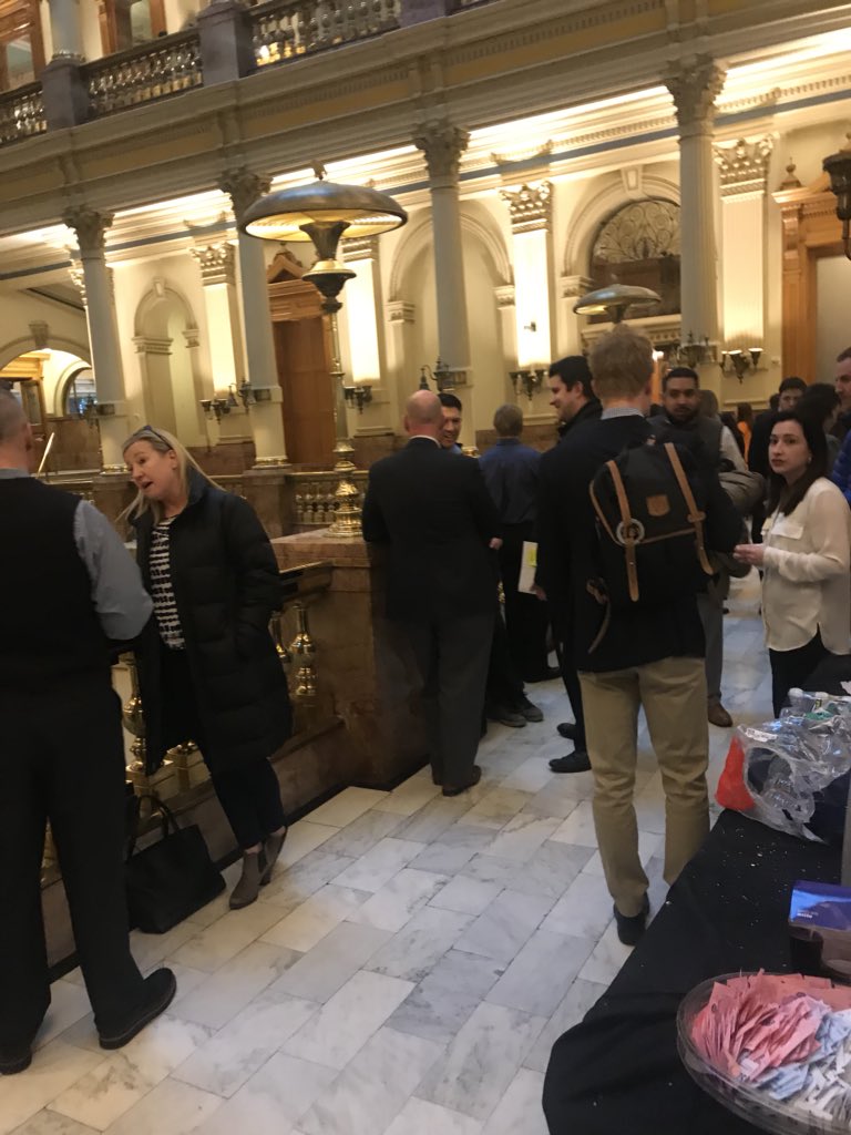 AXE_EAM's tweet photo. Great day at the Capital with @ColoTechAsn. Heard about many different Tech bills being brought to the table. Mostly cyber security and net neutrality issues being the main focus. https://t.co/yqAhf1jvfn