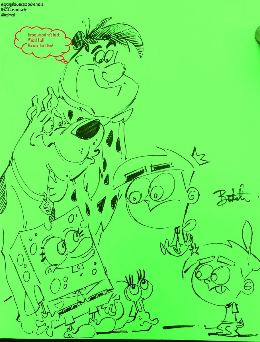 Strickalator's tweet photo. @realhartman #GreatGazoo #FredFlintsone #420Cartoons https://t.co/ullCcIaslM