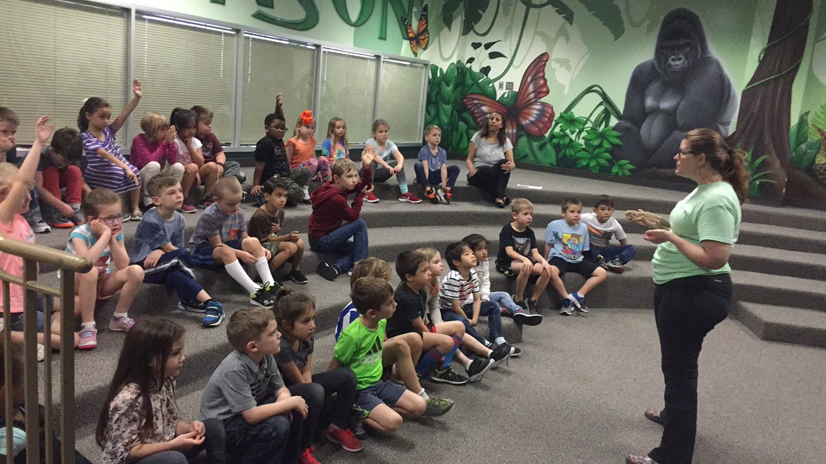 Meredith256's tweet photo. First grade enjoyed a visit from the LMC today. We learned about many animals and got to pet a hedgehog and chinchilla ( the favorites).  @RobRangers #bestyearever https://t.co/8MPWFNgBlW