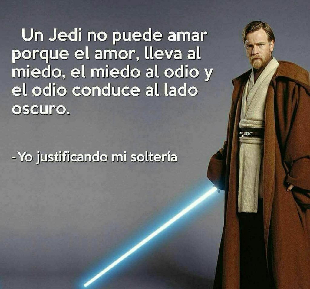 Aquí una sabia respuesta, que la fuerza los acompañe #StarWars #Miercoles