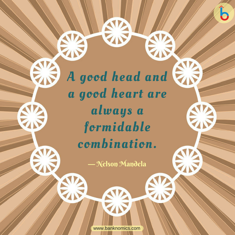 banknomics's tweet photo. A good head and a good heart is always a formidable combination. 
~ @NelsonMandela 

#ThoughtfulThursday by @banknomics 

#Thursdaythoughts #NelsonMandela #Legend #Banknomics https://t.co/PlEbAyE3lF