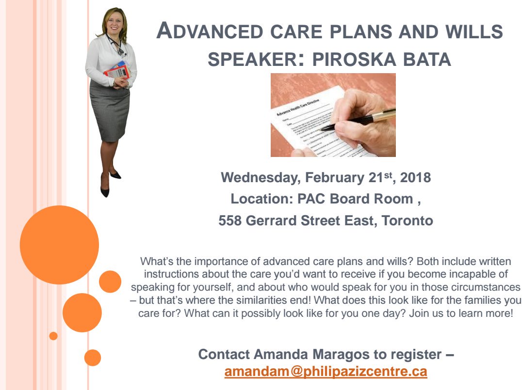Piroska_Bata's tweet image. It was my honor to educate &amp;amp; speak about Advanced Directives and end of Life Care to volunteers. @PAChospice_care @EmilysHouseTO #advanceddirective #endoflifecare #hospice #palliativecare #Palliative #deathanddying #dignity #respect #humanity #compassion #care #kindness
