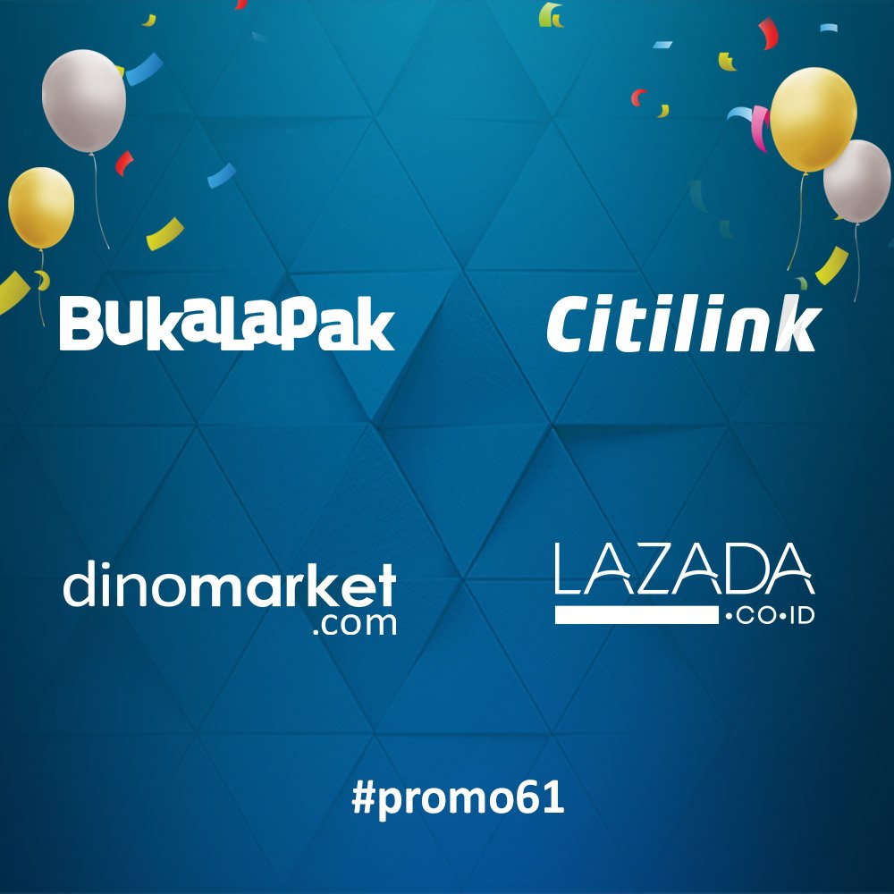 KartuKreditBCA's tweet photo. Jangan lupa transaksi di merchant online dengan kado spesial #HUT61BCA #promo61! 

Kunjungi https://t.co/fh6cP1WHv2 https://t.co/E2GV3AUdyC