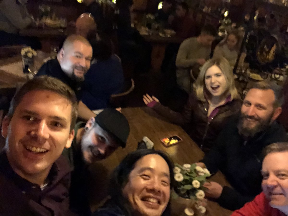 A great way to end a fantastic day 1 at #MSTechSummit #Frankfurt. Dinner with an awesome CDA team! #AzDev